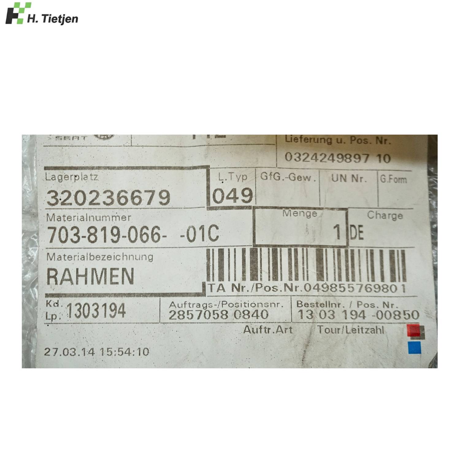 Rahmen Satinschwarz - 703 819 066 01C