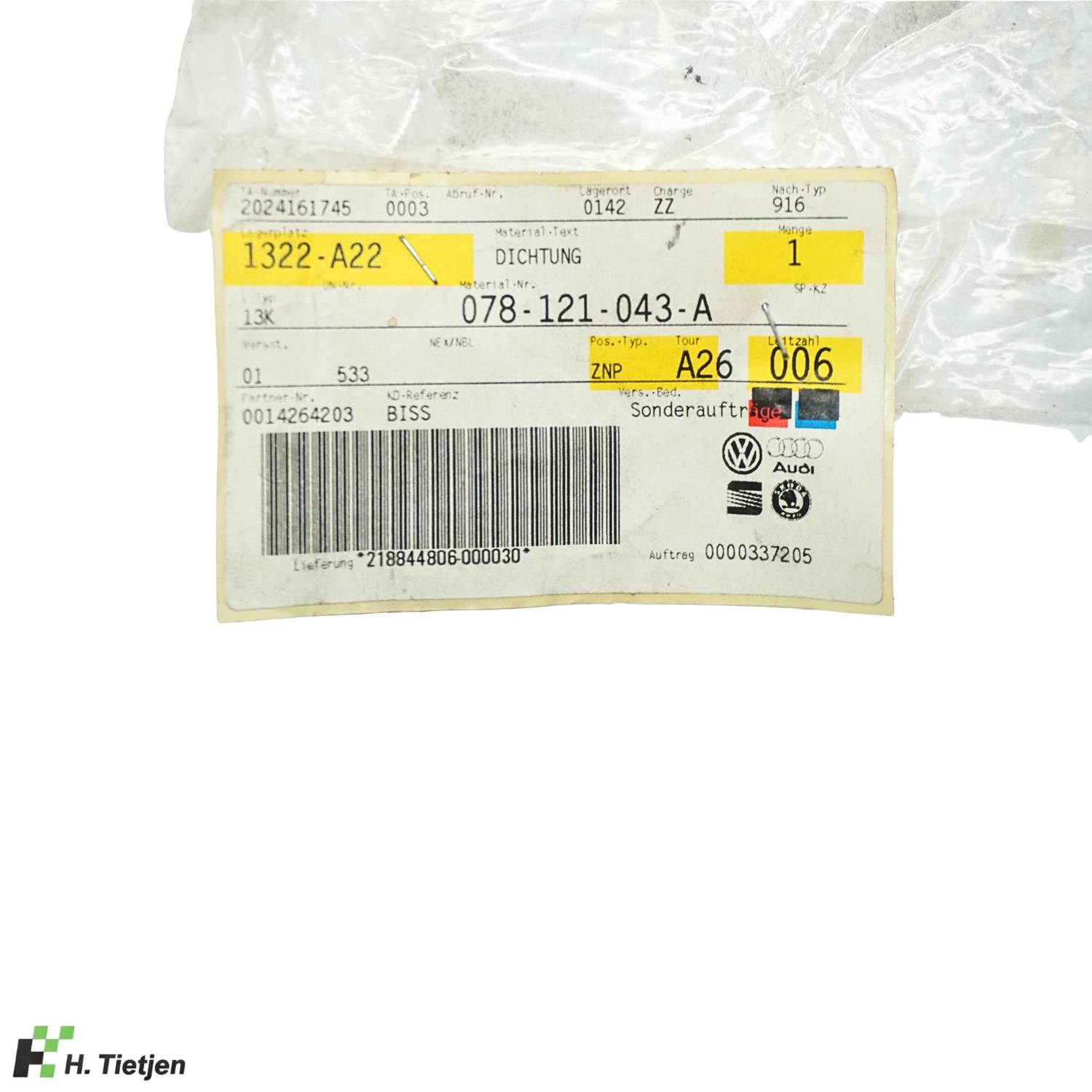 Dichtung - 078 121 043 A