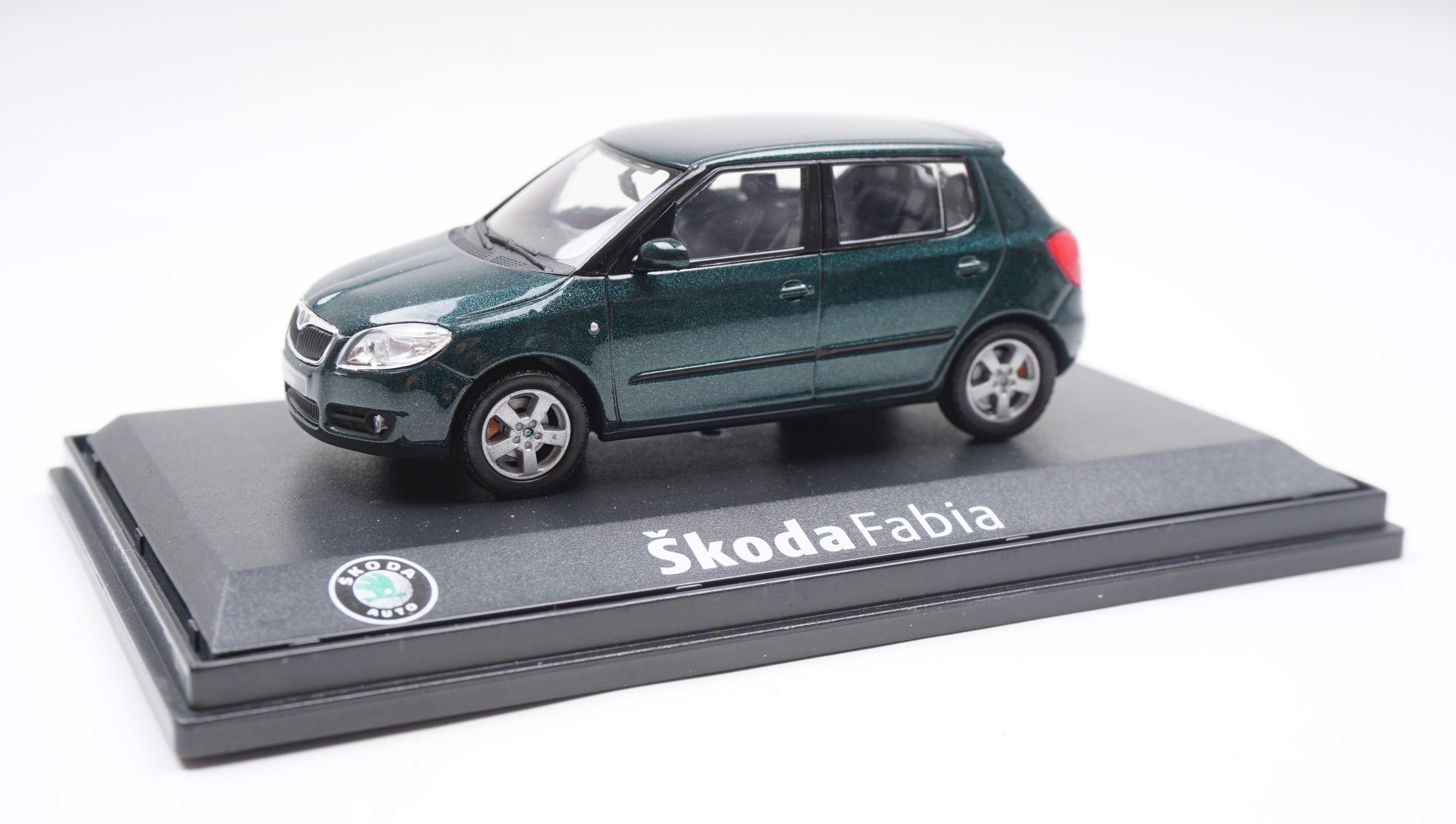 Modellauto Skoda Fabia II (grün)