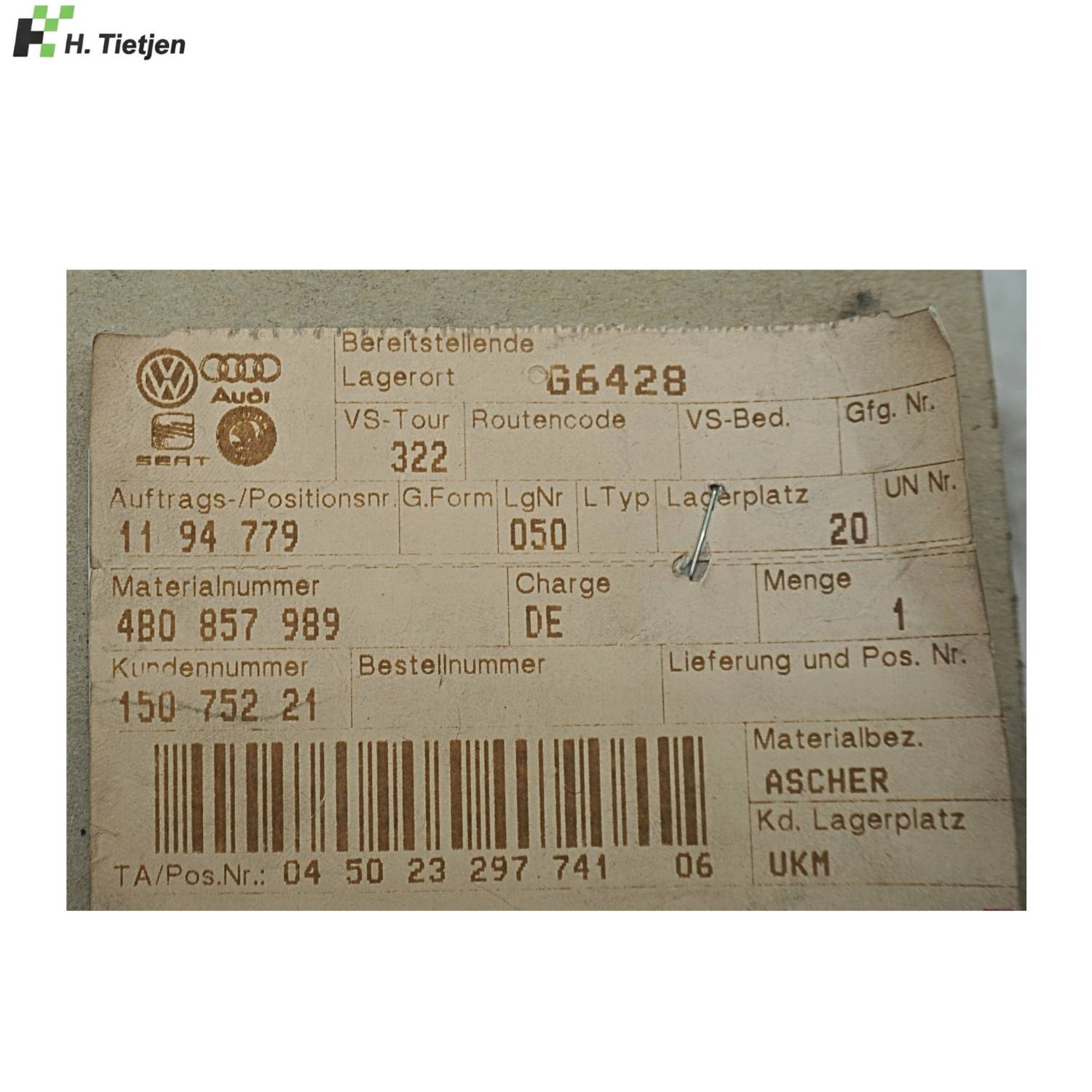 Aschenbechereinsatz - 4B0 857 951 F